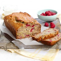 Banana, Raspberry & Coconut Bread